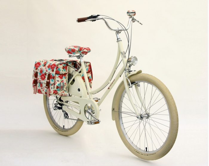 ladies bike with bags