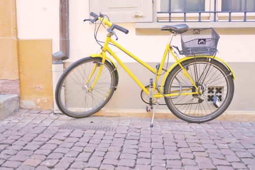 yellow beach cruisers